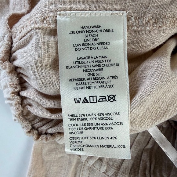 Ellender Anthropologie Painterly Mustard Yellow Abstract Pleated Midi Skirt 4 - Picture 7 of 11